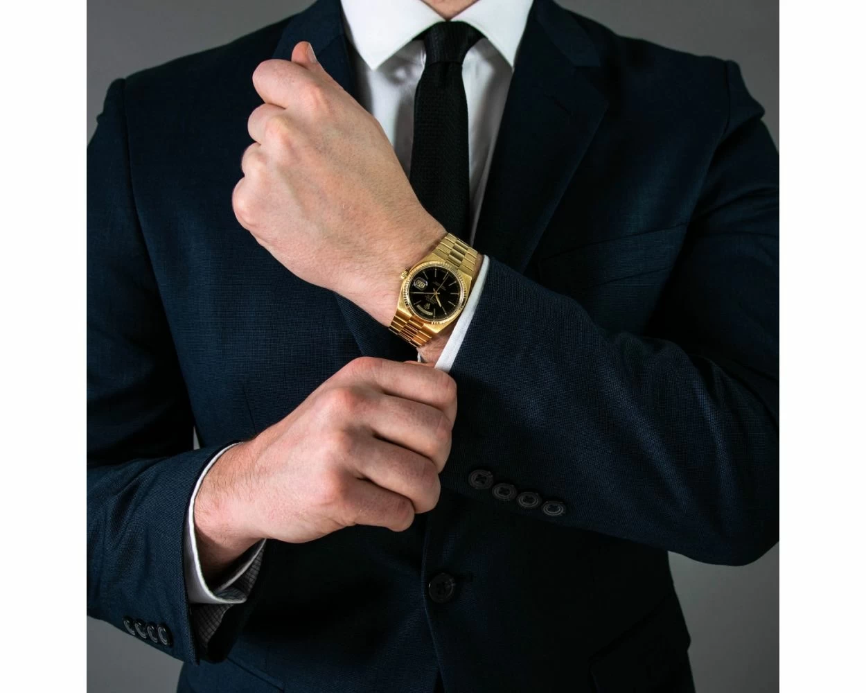 Rolex presidential on wrist top