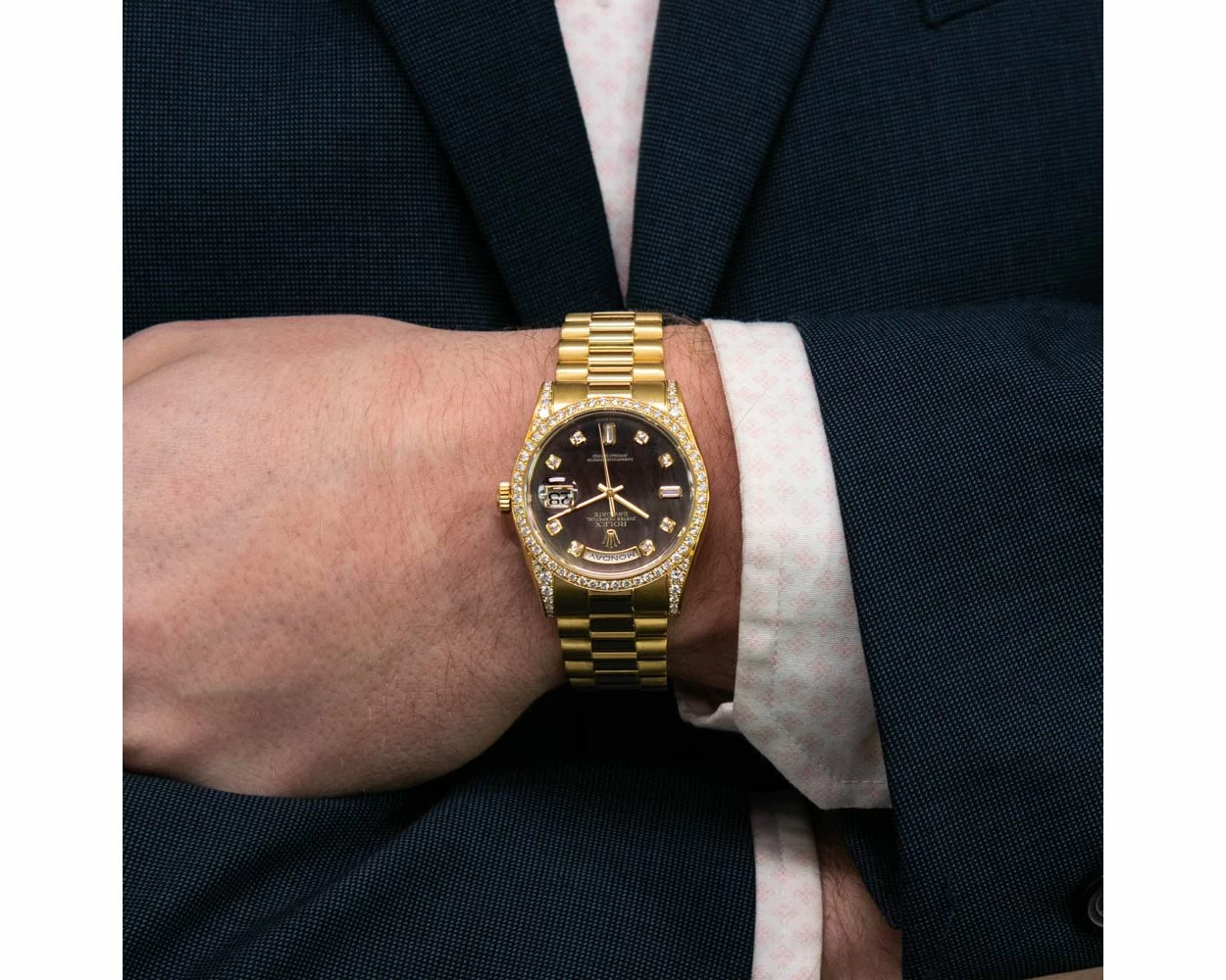 海外ファッションブランド通販サイト【公式】 Used Genuine Buy Rolex Black - Watch 118388 36 Day-Date トップス