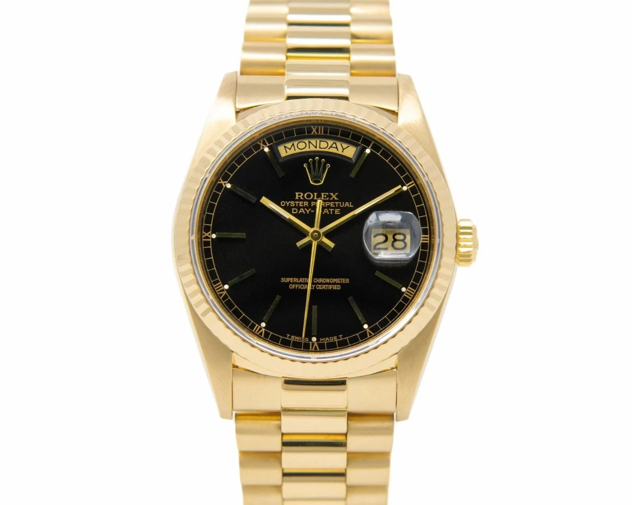 Presidential rolex black face clearance