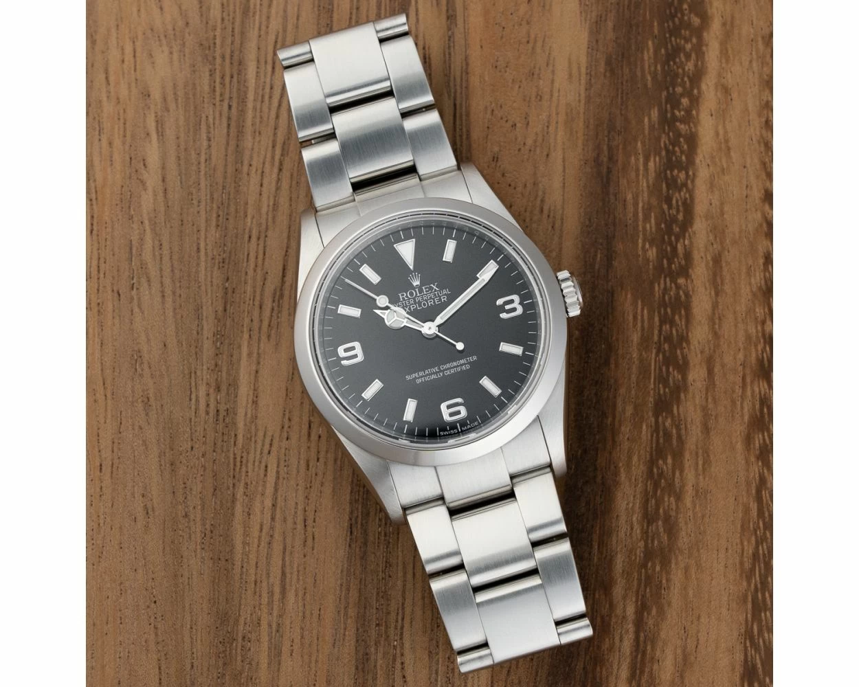 Buy Genuine Used Rolex Explorer 114270 Watch Black Dial SKU 6886