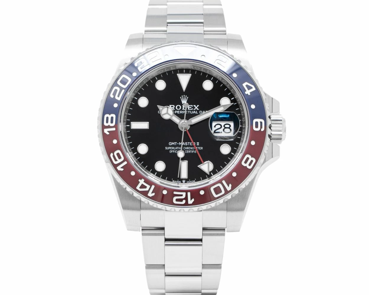 Buy Genuine Used Rolex GMT Master II 126710BLRO Watch Black Dial SKU 7950