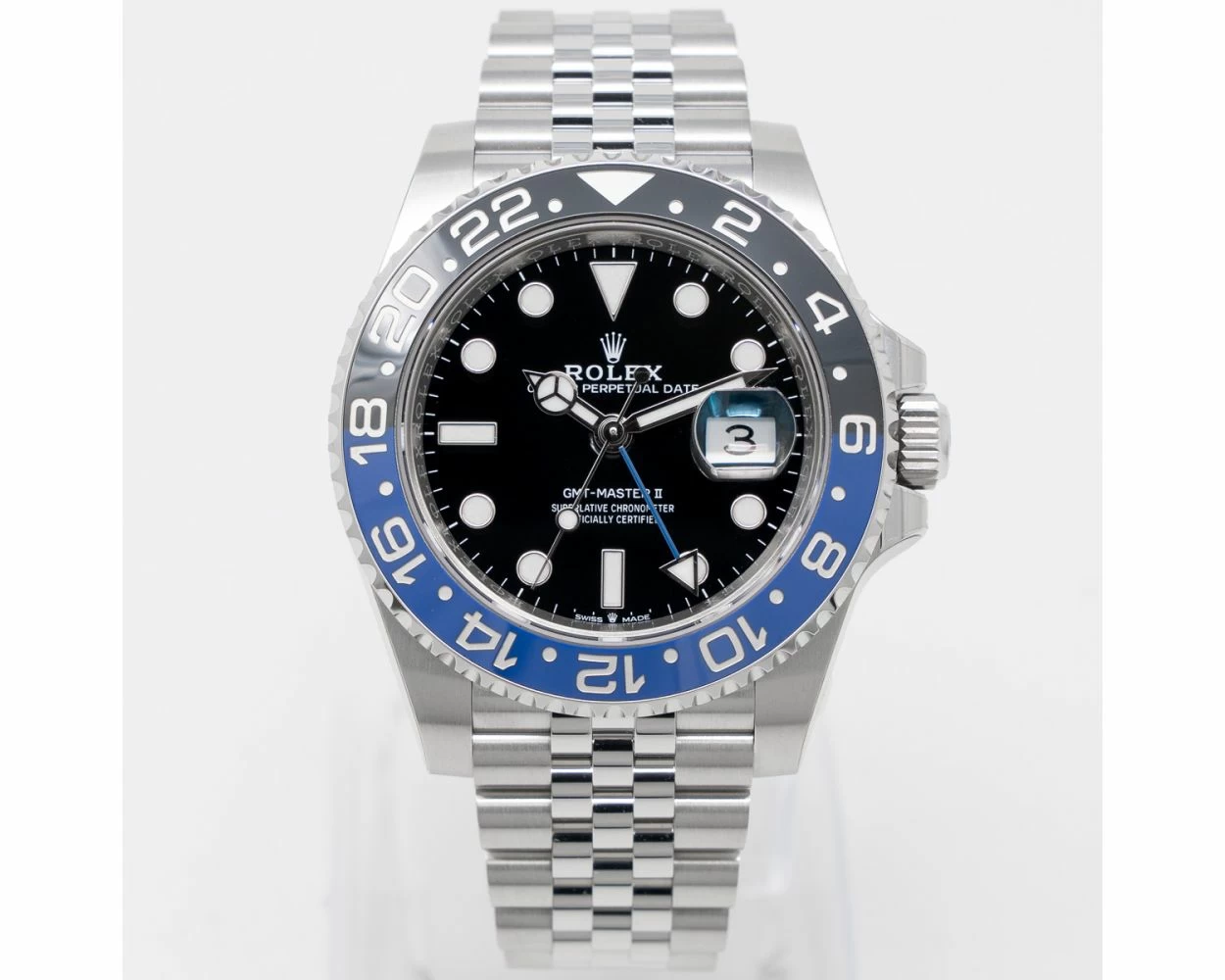 Buy Genuine Used Rolex GMT Master II 126710BLNR Watch Black Dial SKU 9535
