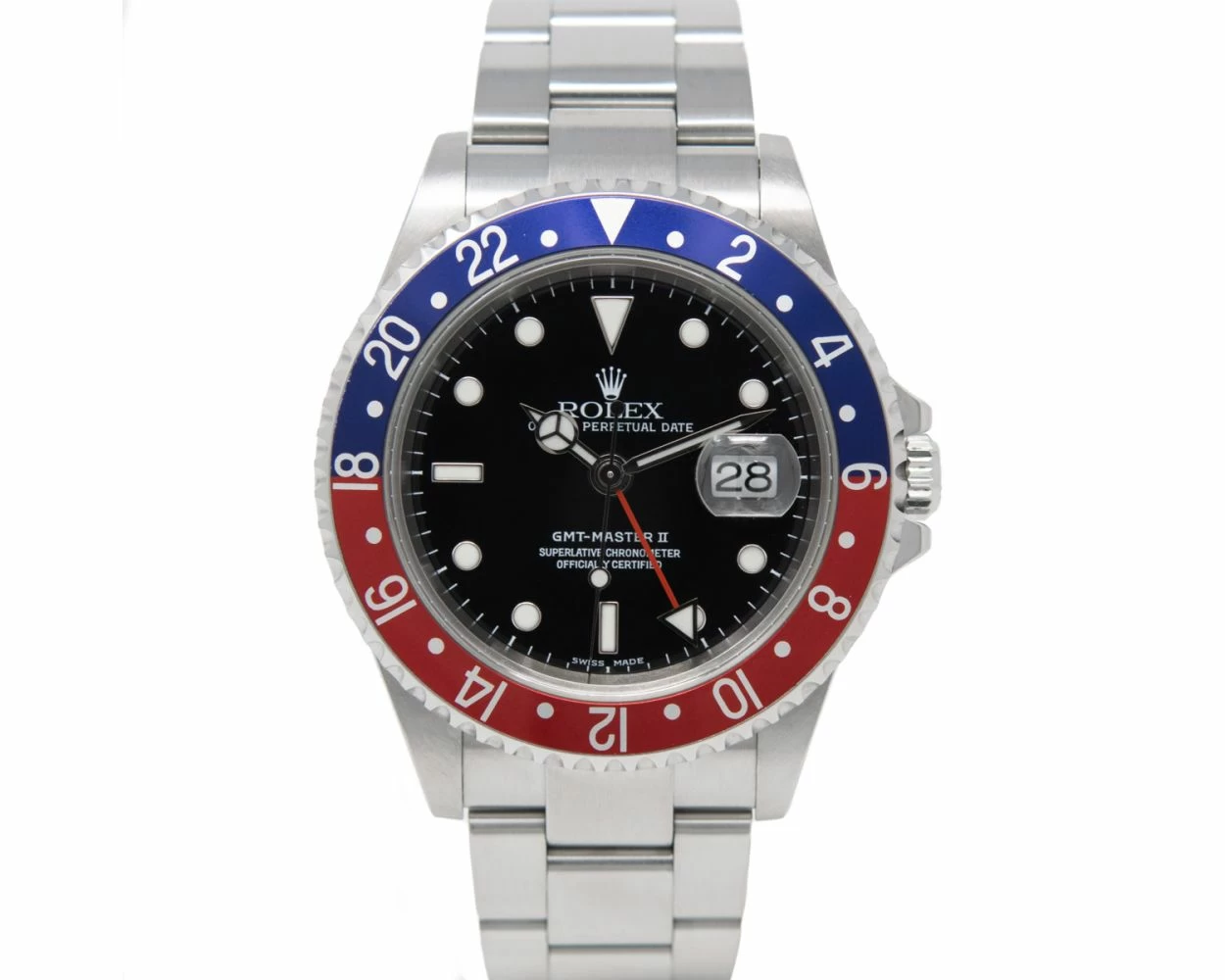 Buy Genuine Used Rolex GMT Master II 16710 Watch Black Dial