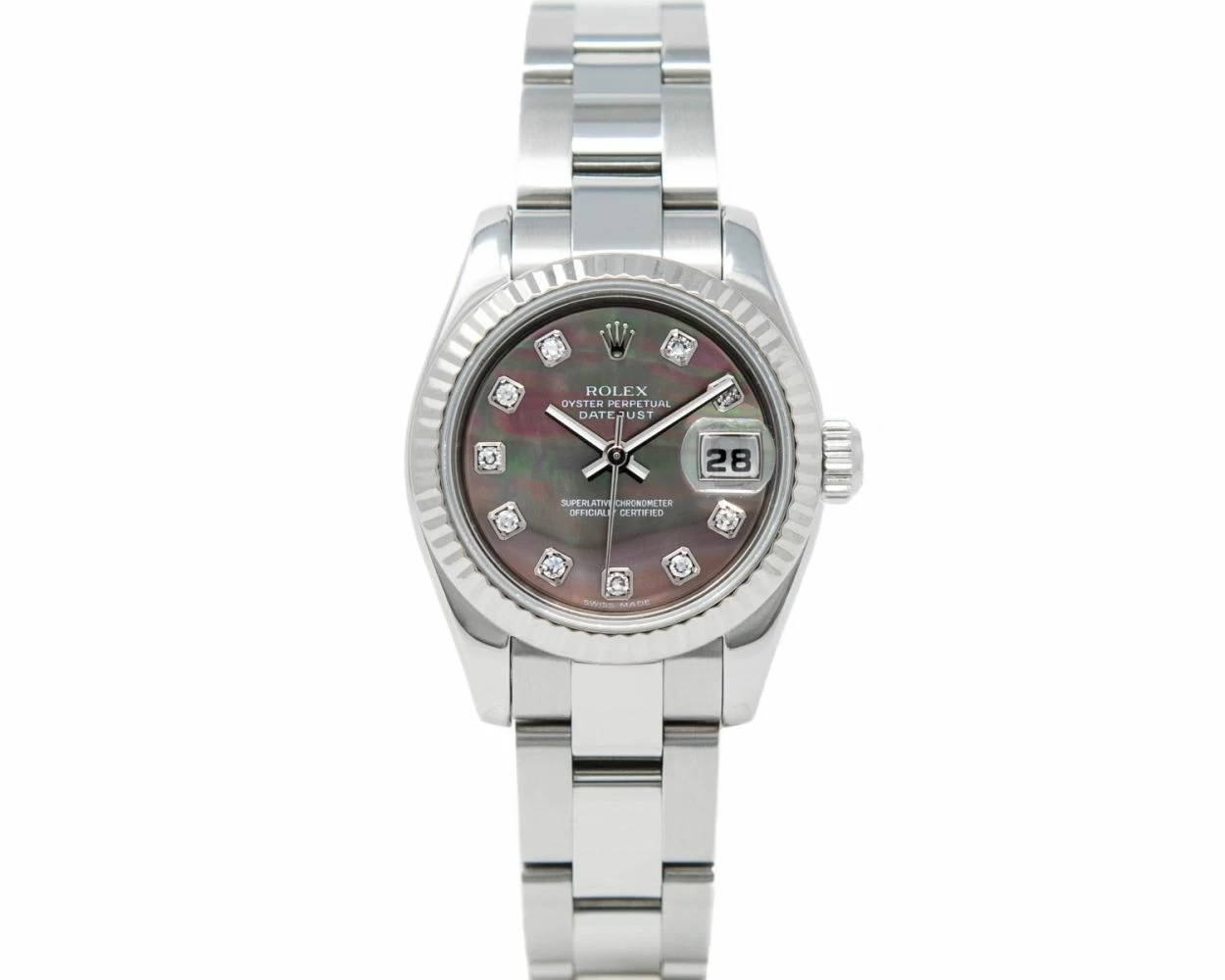 Rolex black pearl face on sale