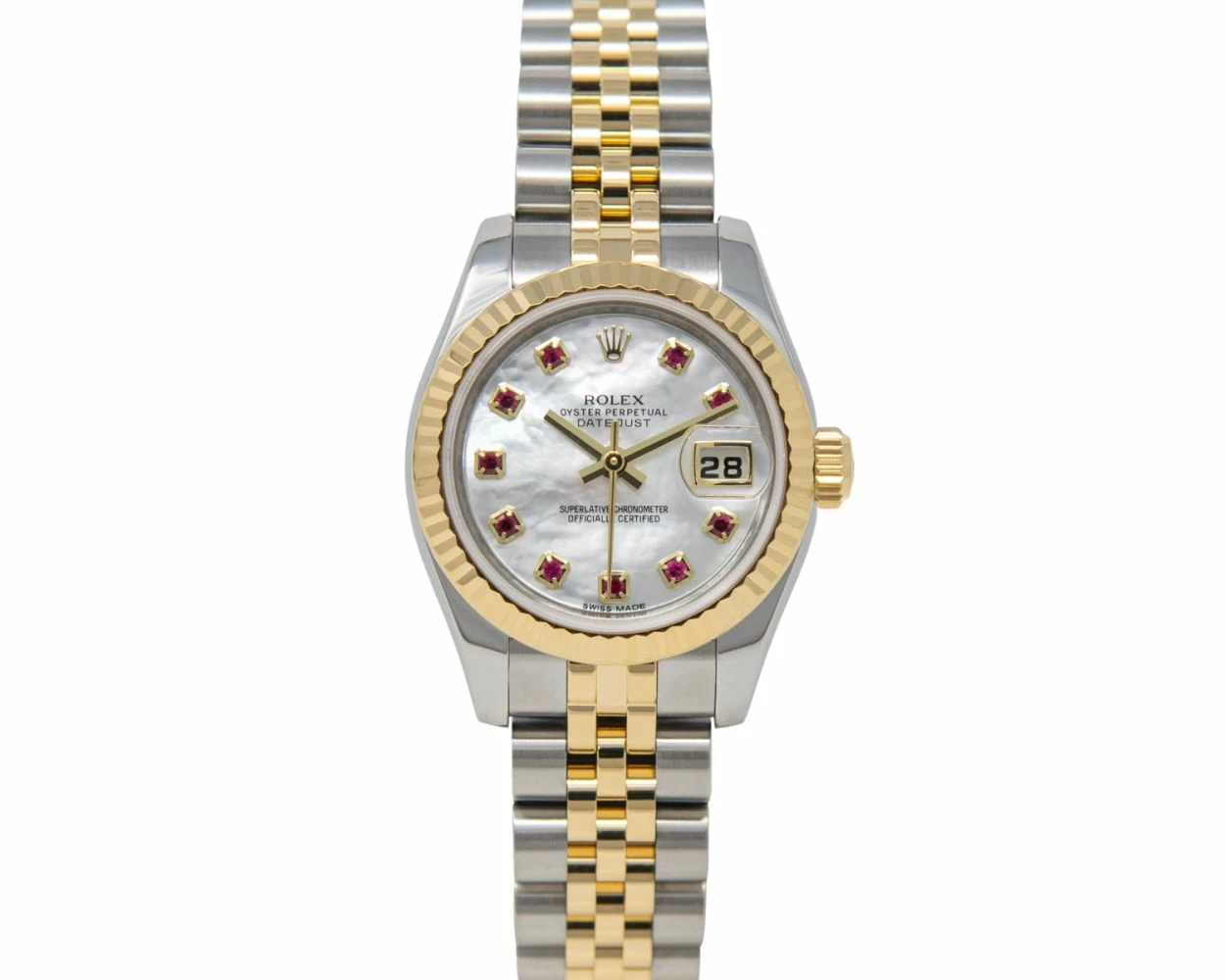 Rolex Datejust Steel Yellow Gold 28mm and 26mm Fluted Bezel Ladies Wat, Rolex Watch