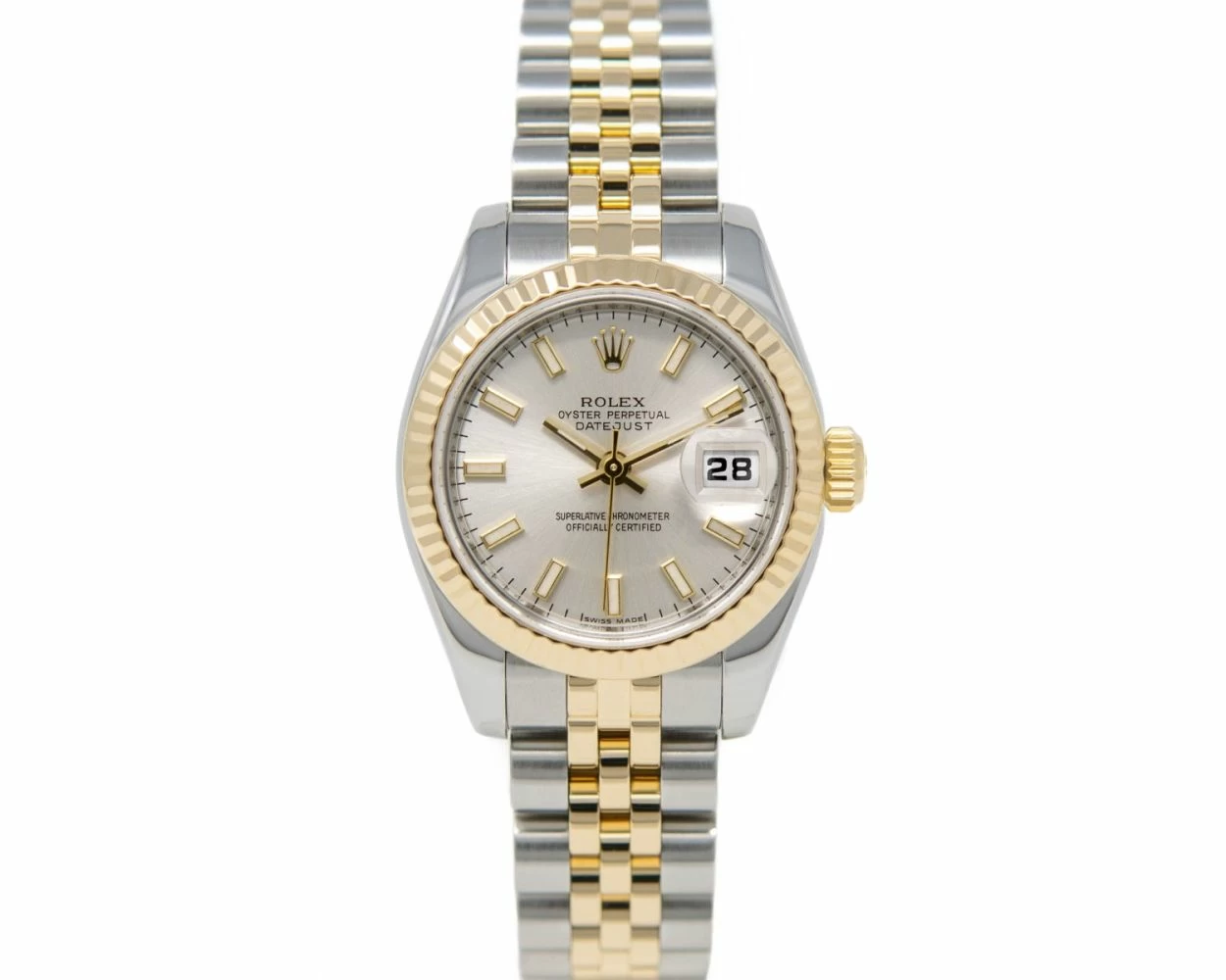 Buy Genuine Used Rolex Lady Datejust 26 179173 Watch Silver Dial