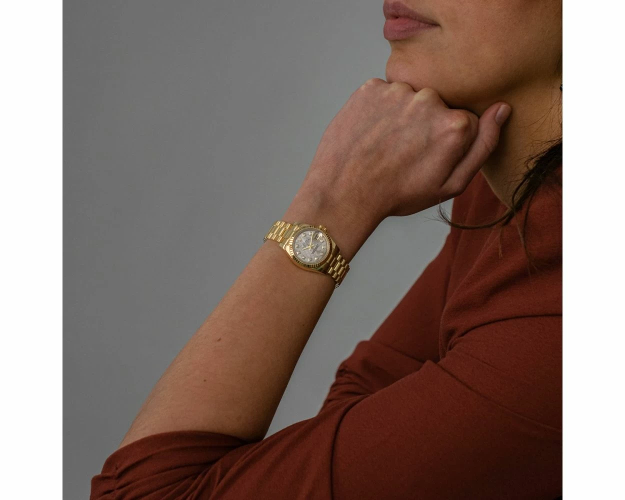 Buy Genuine Used Rolex Lady-Datejust 26 179178 Watch Meteorite - Main Image