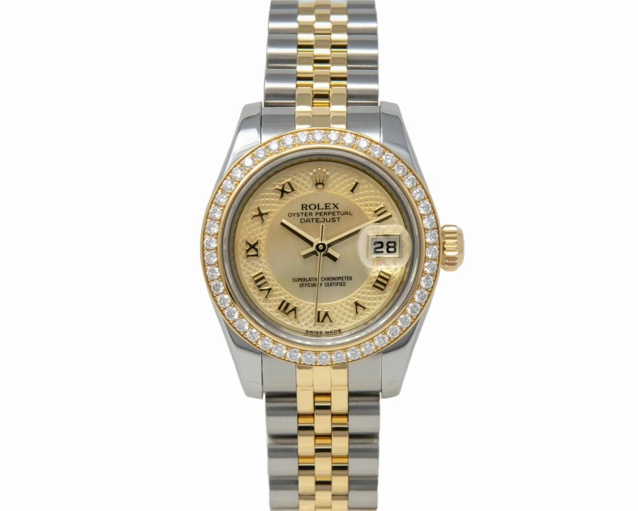 Rolex Lady-Datejust 26mm 179138 Yellow Gold, Champagne Diamond