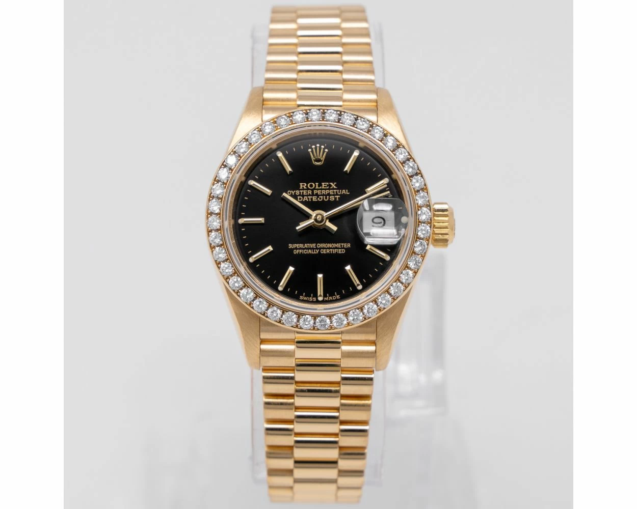 Rolex presidential black face new arrivals