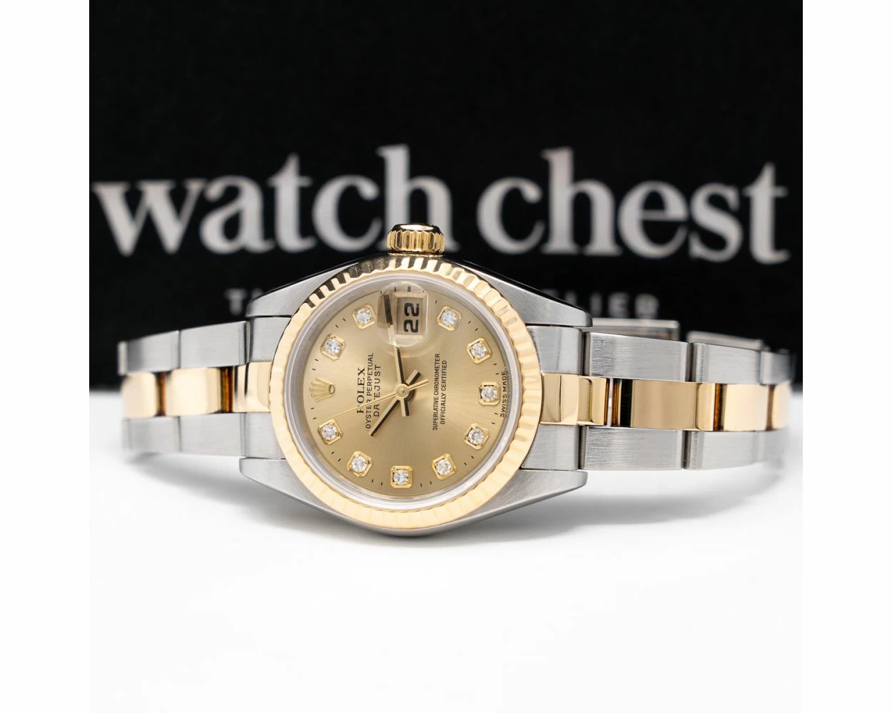 Buy Genuine Used Rolex Lady-Datejust 26 69173 Watch - Champagne