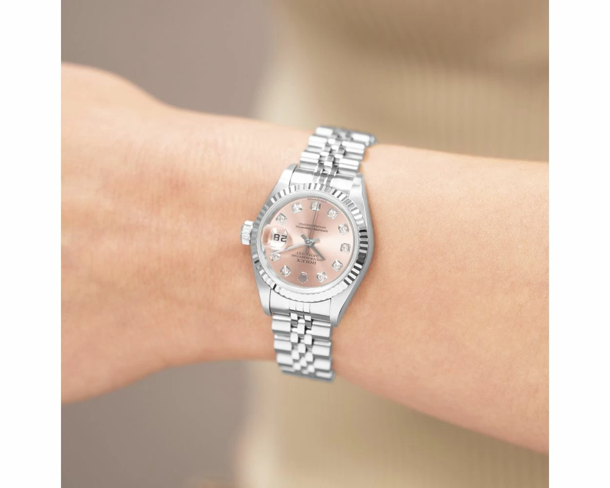 Buy Genuine Used Rolex Lady-Datejust 26 79174 Watch - Rose Dial