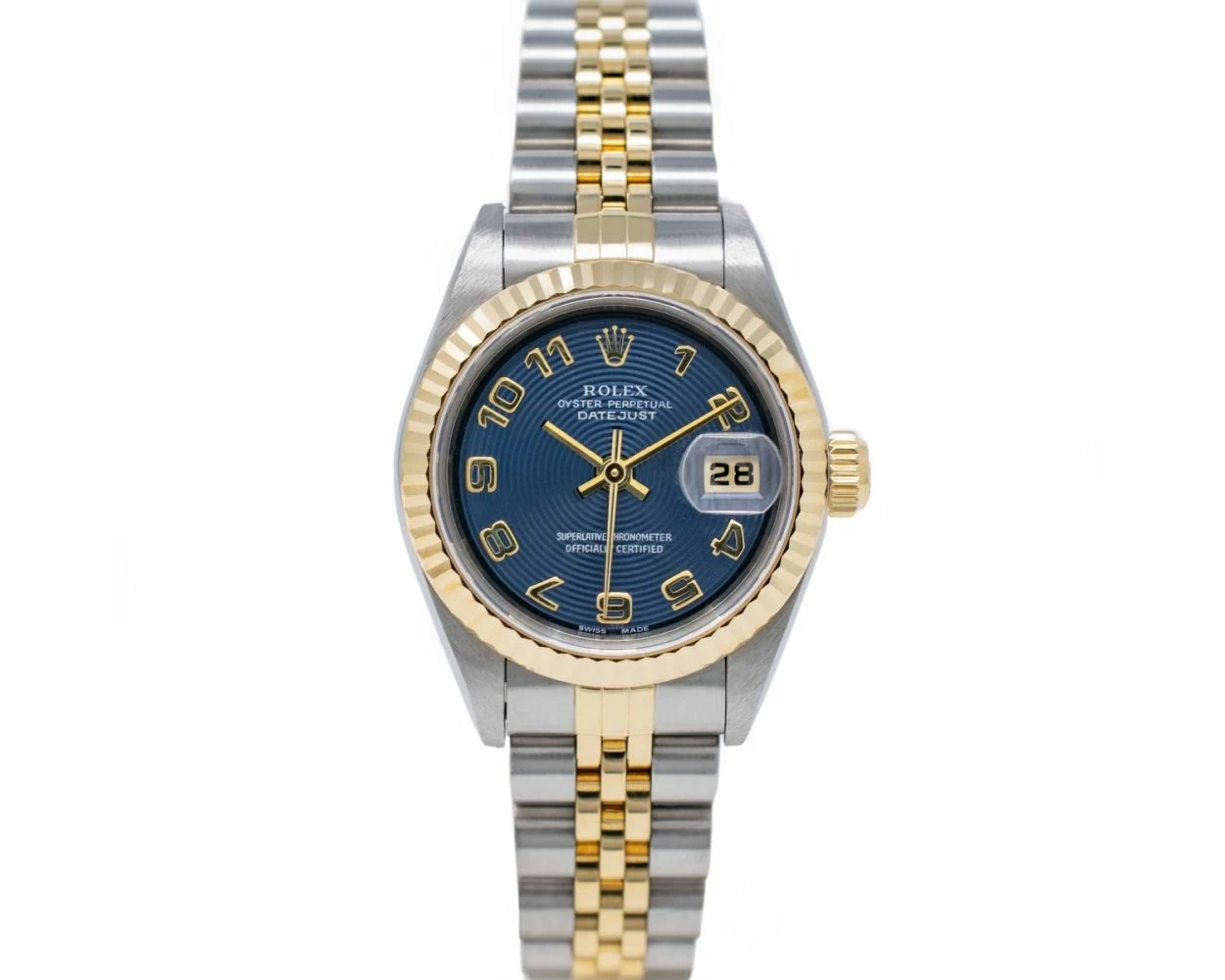 Rolex Datejust Ladies 26mm Jubilee Blue Arabic dial