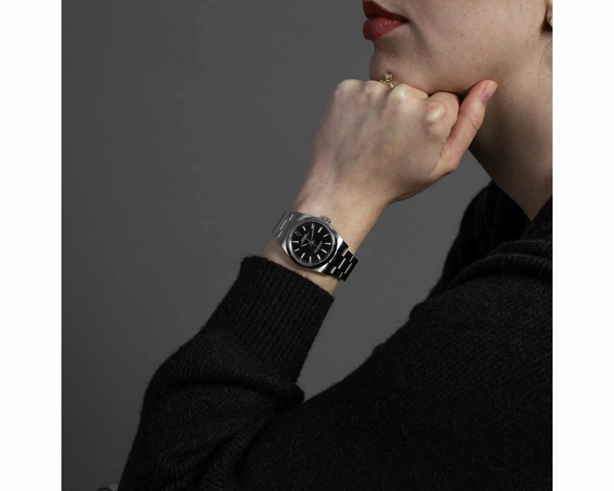Oyster perpetual 34 on wrist on sale