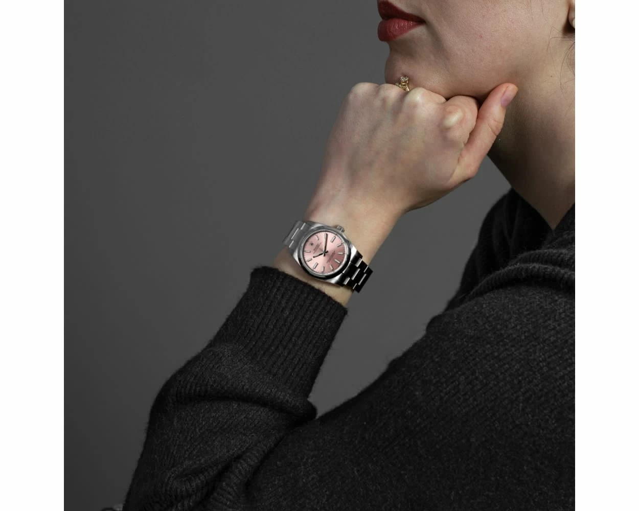 Oyster perpetual 34 pink deals