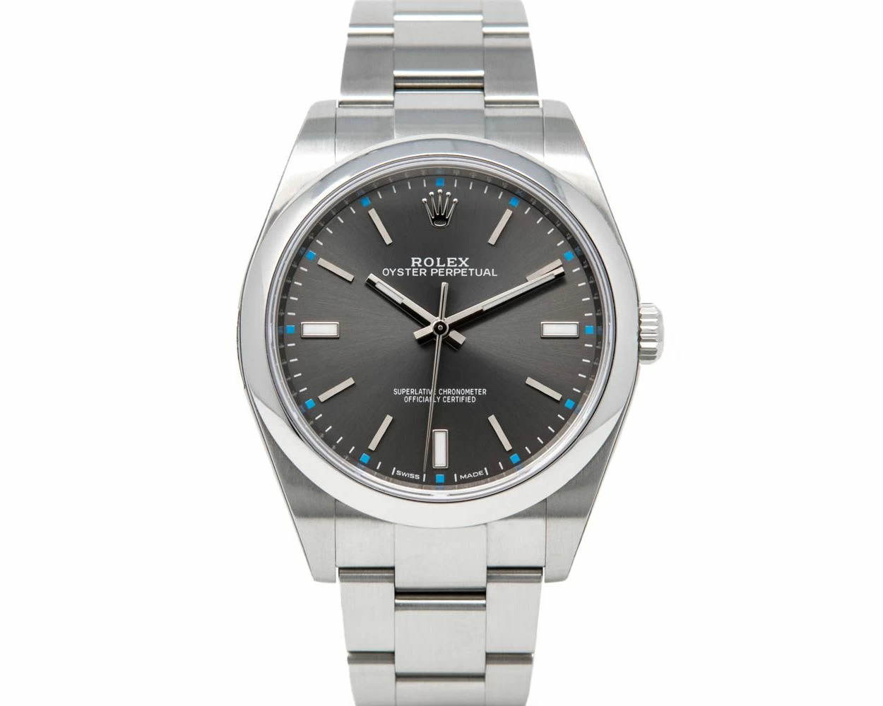 Buy Genuine Used Rolex Oyster Perpetual 39 114300 Watch Dark