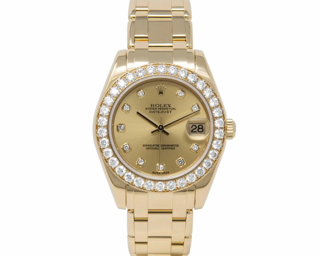 Buy Genuine Used Rolex Pearlmaster 34 81298 Watch Champagne Dial