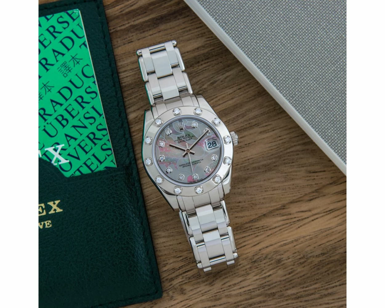 Rolex pearlmaster 34 discount goldust dream roman diamonds