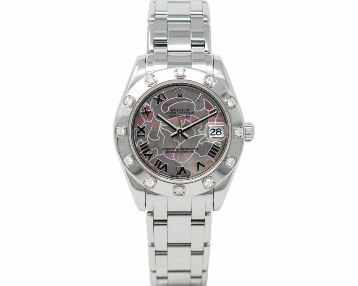 Rolex Pearlmaster 34 Goldust Dream Roman Dial White Gold 81319
