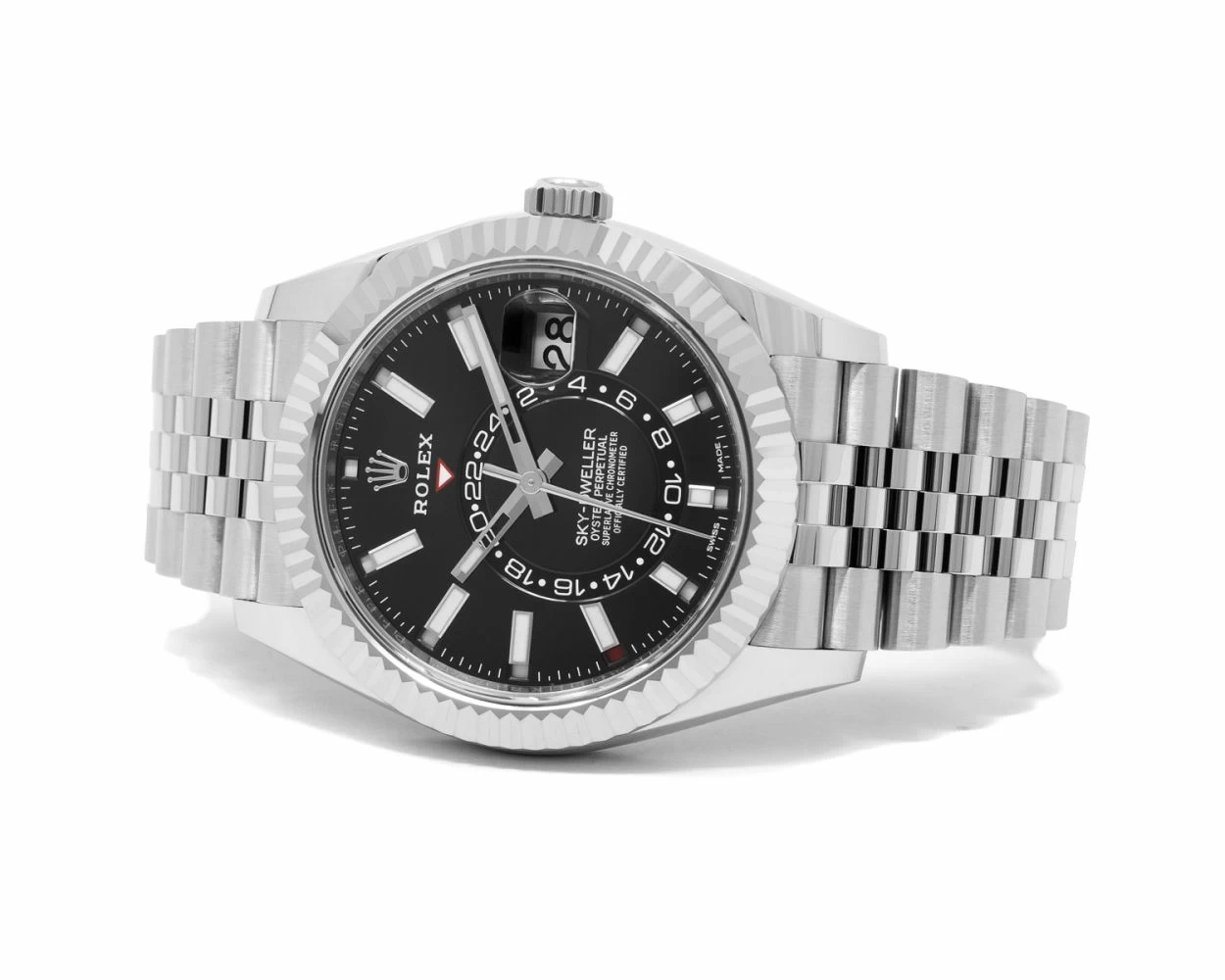 Buy Genuine Used Rolex Sky Dweller 326934 Watch Bright Black Dial SKU 6138