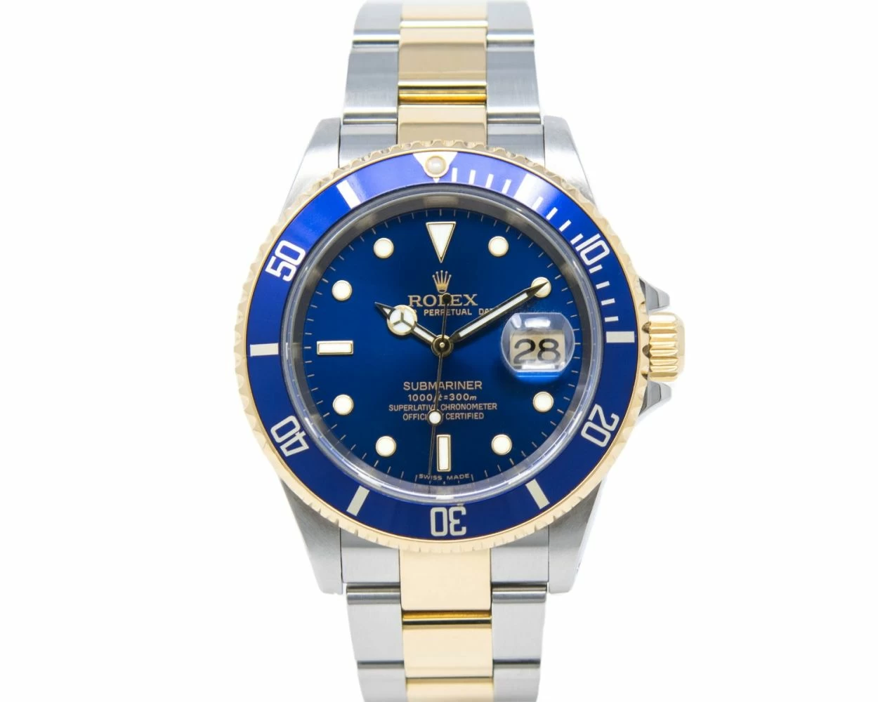 Buy Genuine Used Rolex Submariner Date 16613 Watch Blue Dial SKU 2669