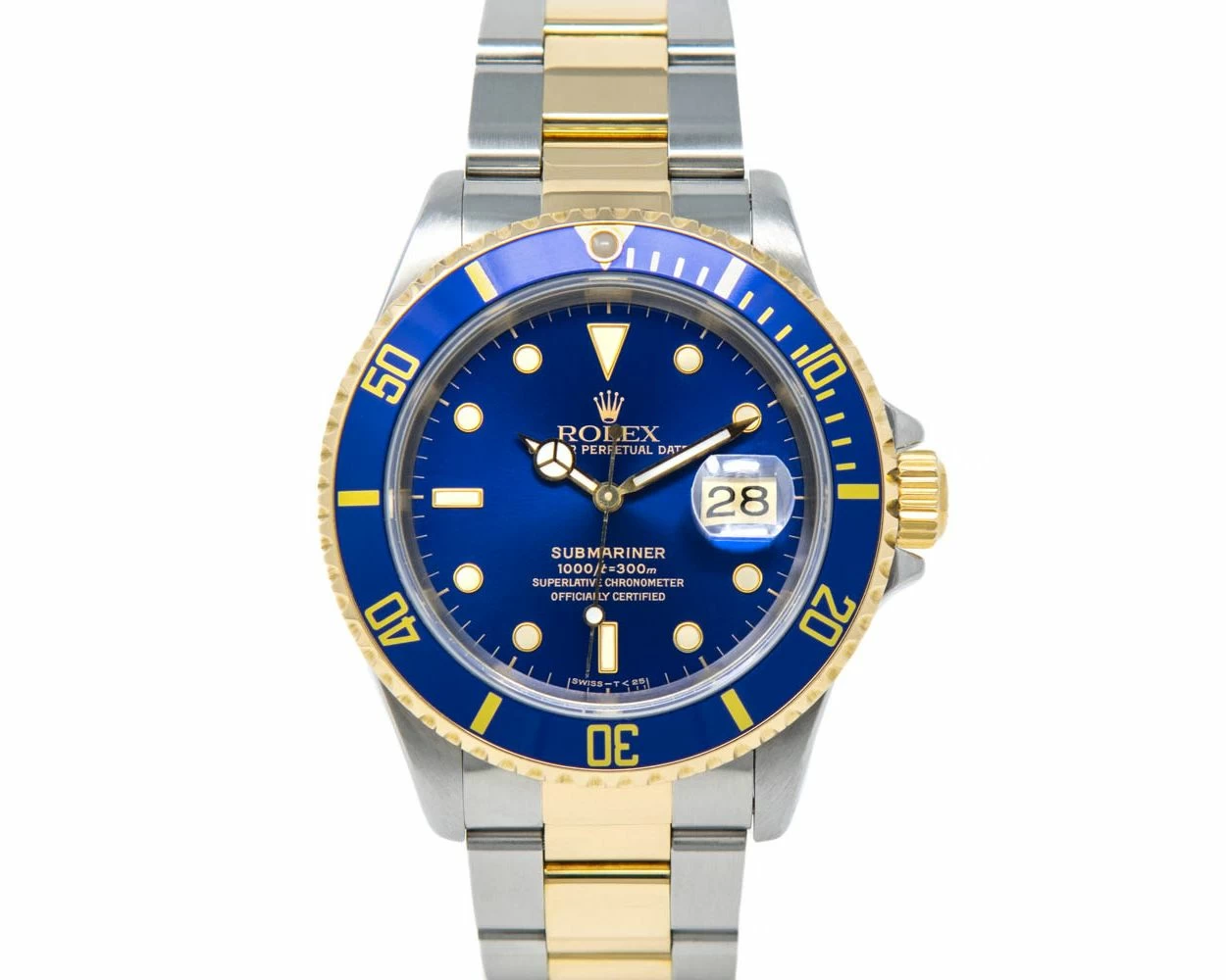 Buy Genuine Used Rolex Submariner Date 16613 Watch Blue Dial SKU 4064