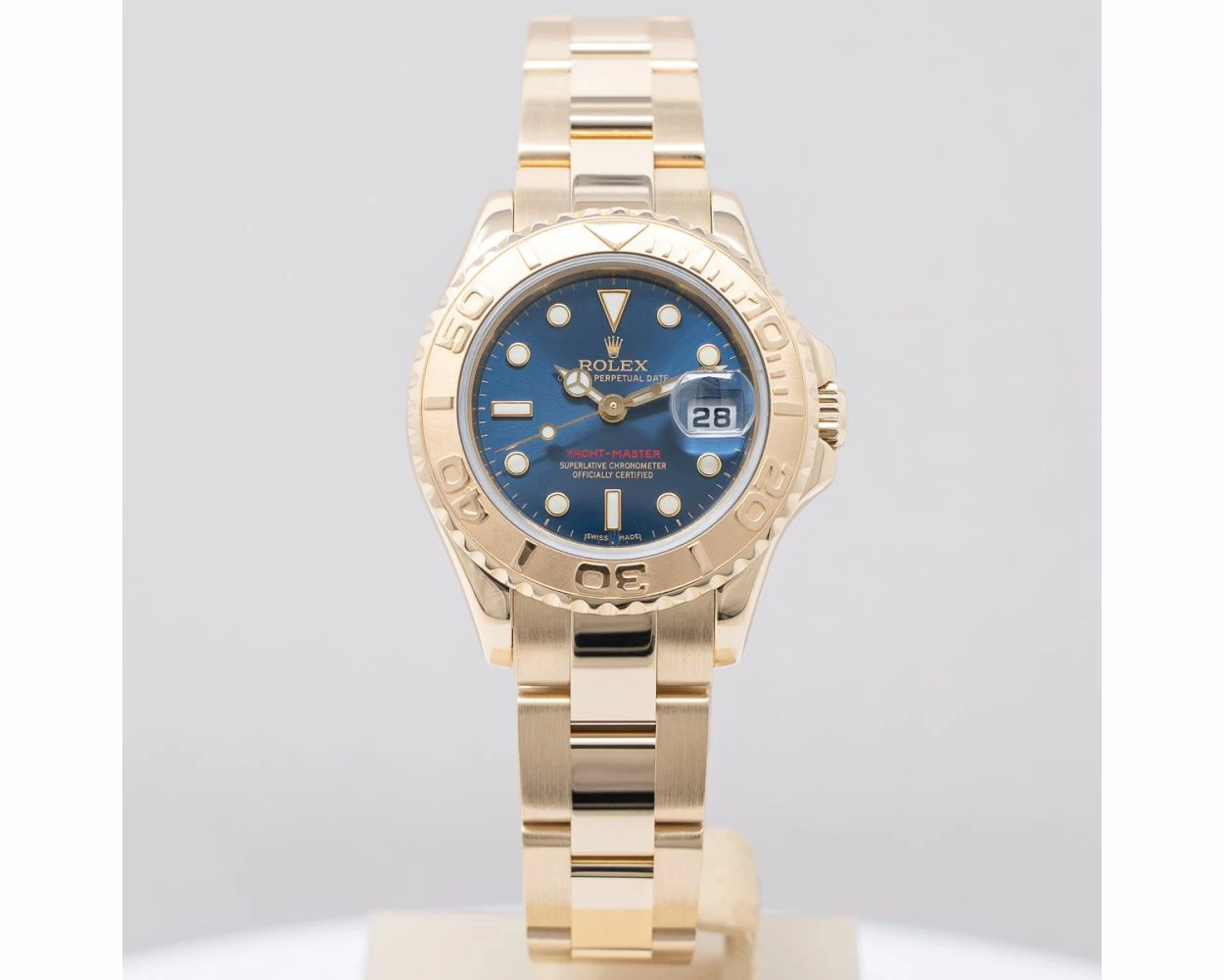 Rolex Yachtmaster Steel Yellow Gold Champagne Dial Men's Watch