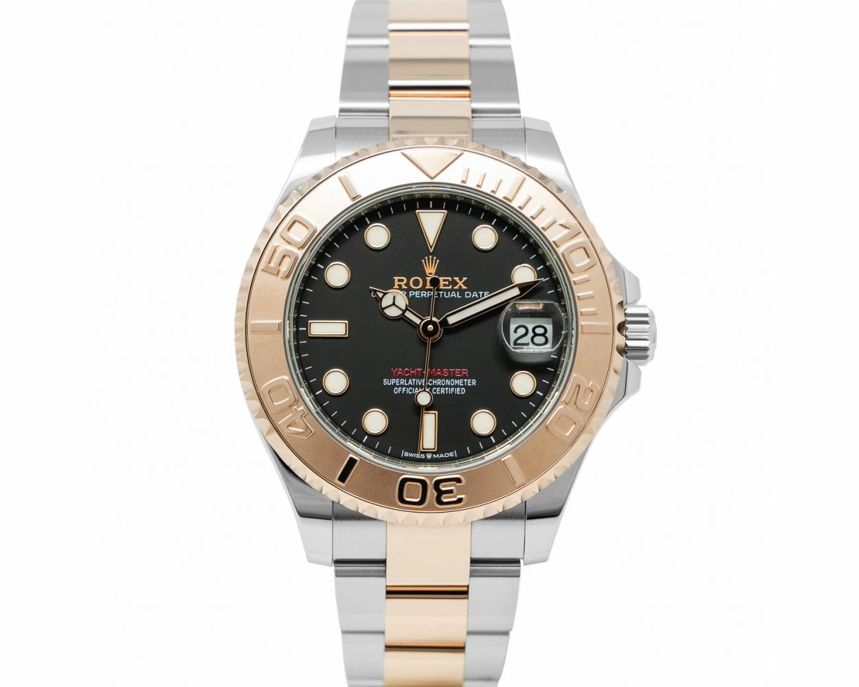Buy Genuine Used Rolex Yacht Master 37 268621 Watch Intense Black Dial SKU 7958
