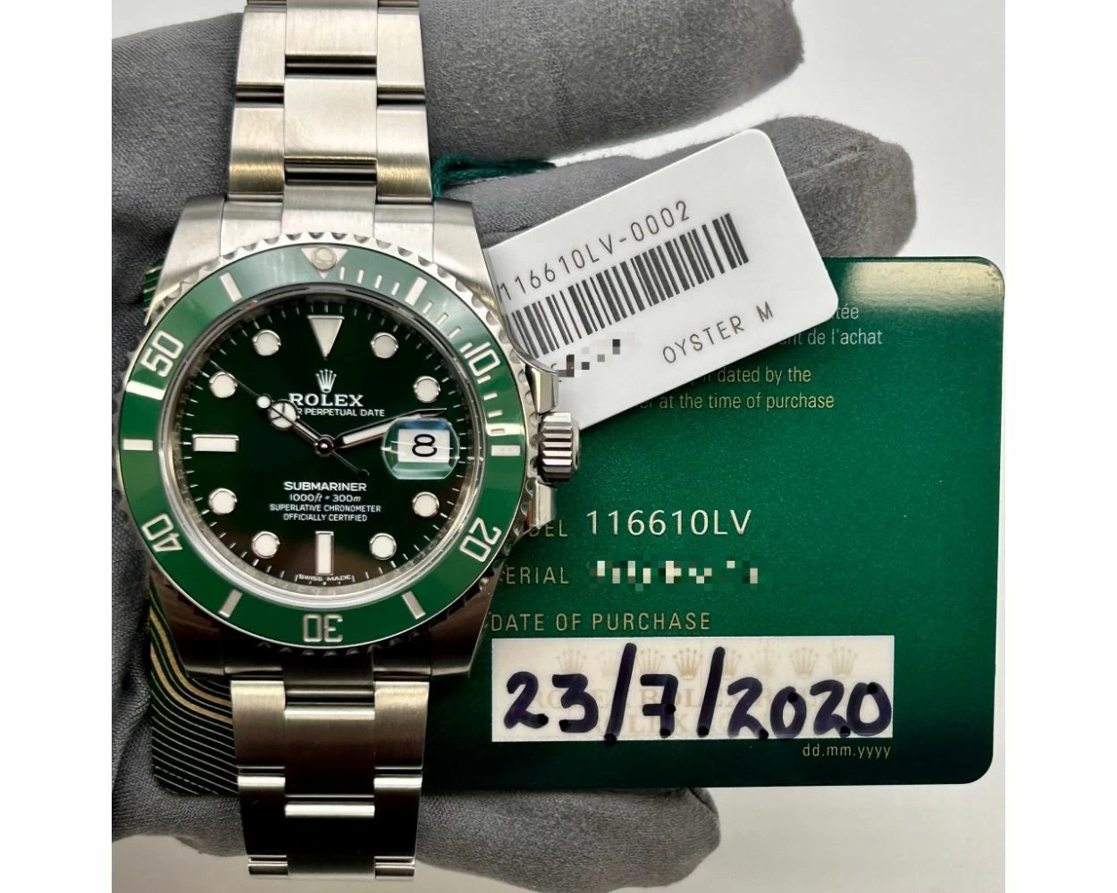 Submariner Green 116610 Rolex Price Buy Genuine Used Rolex