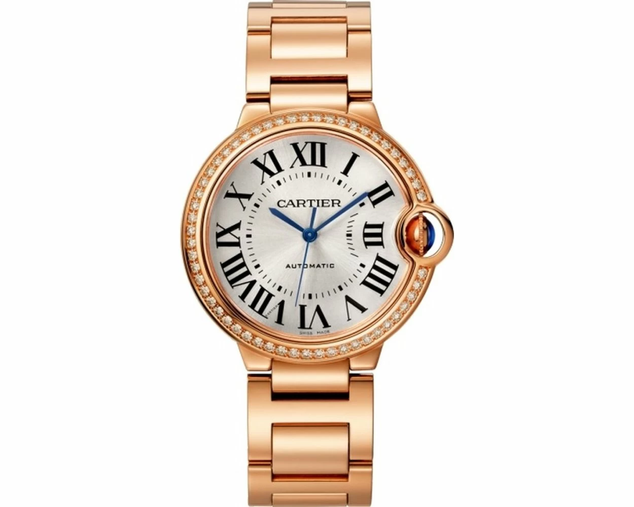 Shop Cartier Ballon Bleu de Cartier Rose Gold Watch