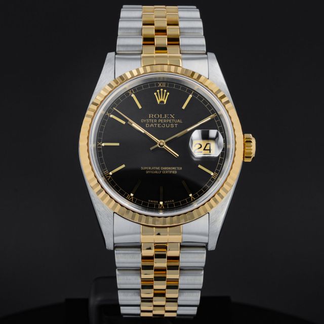 Buy Genuine Used Datejust 36 16200 Watch - Black Dial | SKU 4899