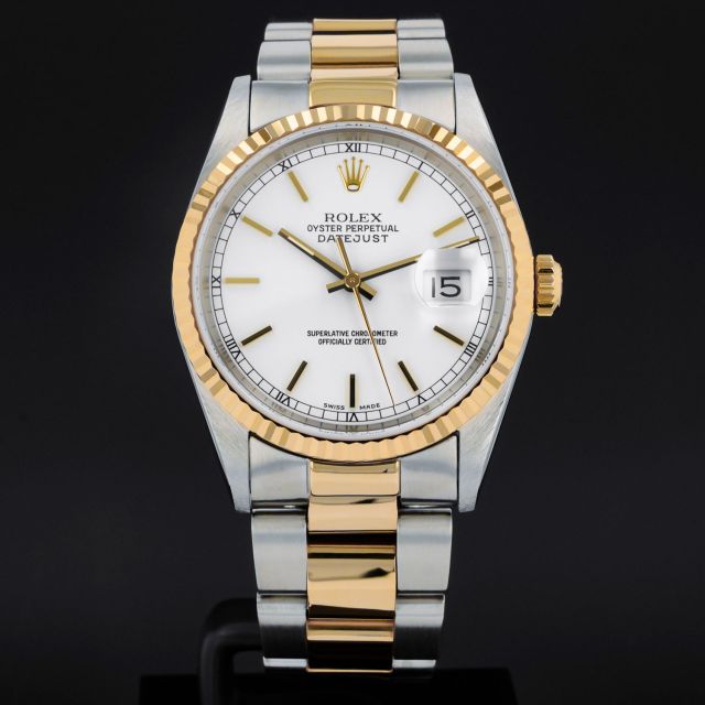 Buy Genuine Used Datejust 36 16200 Watch - White Dial | SKU 9344