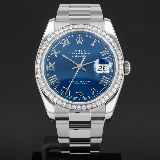 Buy Genuine Rolex Lady-Datejust 26 179163 - Blue, Jubilee | SKU 5255