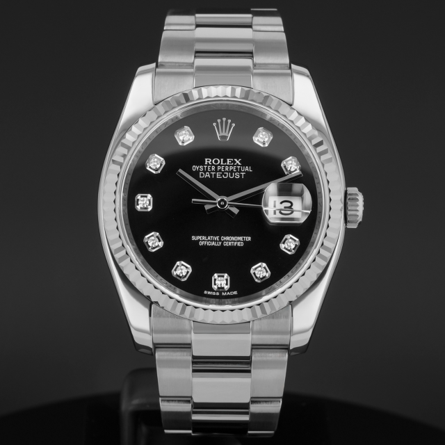 Buy Genuine Rolex Lady-Datejust 26 179383 - Black Jubilee, Oyster