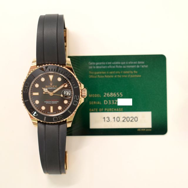 Buy Genuine Rolex Yacht-Master 42 226627 - Black, Oyster | SKU 9747