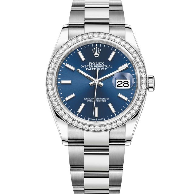 Buy Genuine Rolex Lady-Datejust 26 79173 - Blue Vignette, Jubilee