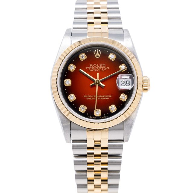 Buy Genuine Used Datejust 31 68278 Watch - Red Vignette Dial | SKU
