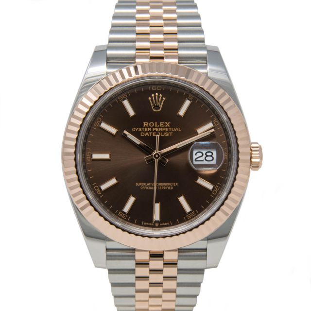 Buy Genuine Rolex Datejust 41 126331 - Chocolate, Oyster | SKU 8049