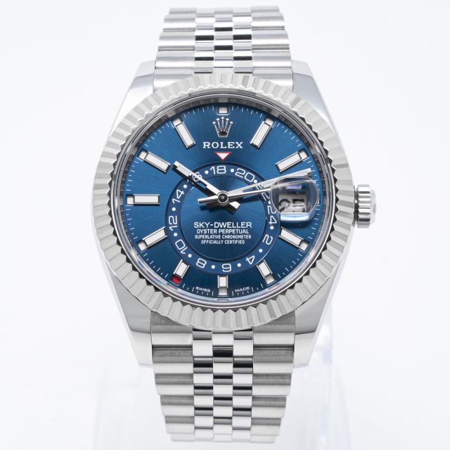 Buy Genuine Used Sky-Dweller 336935 Watch - Blue-Green Dial | SKU