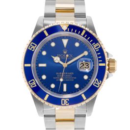 Buy Genuine Used Rolex Submariner Date 16613 Watch - Blue Dial