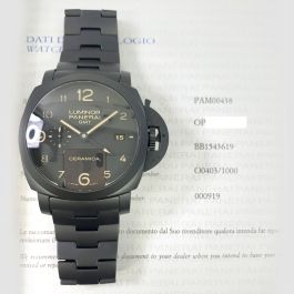 Buy Authentic Panerai Luminor 1950 GMT Tuttonero PAM00438 SKU 8768