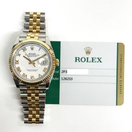 Buy Genuine Used Rolex Datejust 36 126233 Watch White Dial SKU