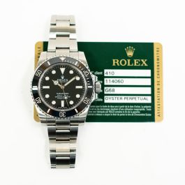 Buy Genuine Used Rolex Submariner 114060 Watch Black Dial SKU 9708