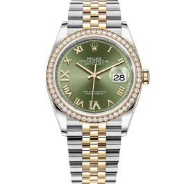 Buy Genuine Used Rolex Datejust 36 126283RBR Watch - Olive Buy Genuine Used Rolex Datejust 36 126283RBR Watch - Olive
