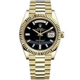 Buy Genuine Used Rolex Day Date 40 228238 Watch Onyx Dial SKU 6207