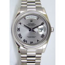 Buy Genuine Used Rolex Day-Date 36 118209 Watch - Silver