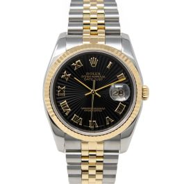 ① RISING SUN 3.0 No.5 Buy Genuine Used Rolex Datejust 36 116233 Watch - Black