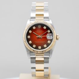 Rolex datejust red top dial