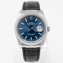 Buy Genuine Used Rolex Datejust 36 116139 Watch Blue Dial SKU