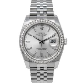 Buy Genuine Used Rolex Datejust 36 116244 Watch - Silver