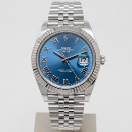Rolex 41mm blue dial top